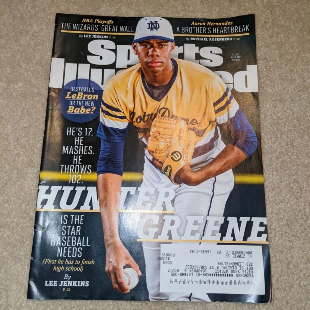 Sports illustrated 2017 Hunter Greene. - Picture 1 of 8